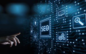 一隻手指向數字SEO