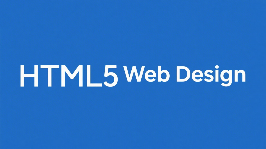 HTML5 網頁設計